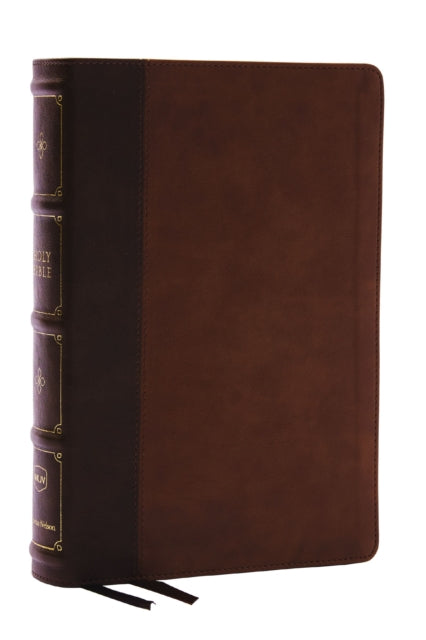Book cover of: NKJV, Large Print Thinline Reference Bible, Blue Letter, Maclaren Series, Leathersoft, Brown, Comfort Print. By: Zondervan Publishing Company