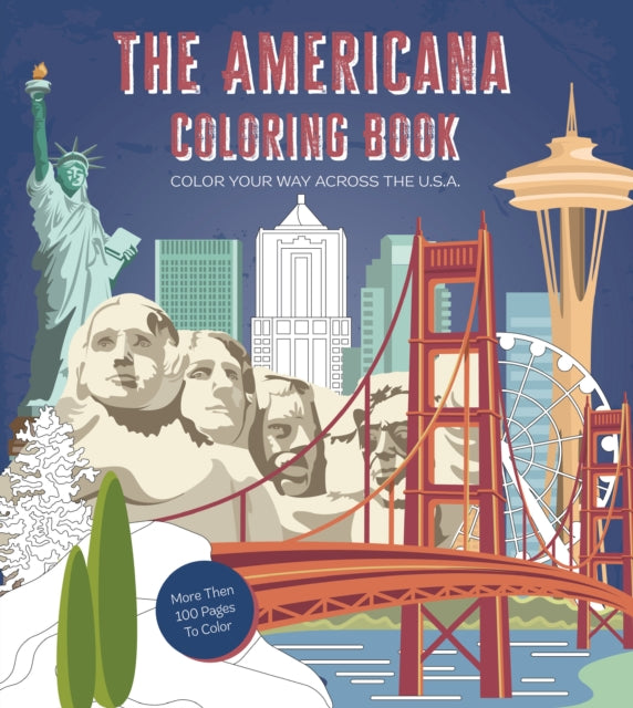 Book cover of: Americana Coloring Book. By: Editors of Chartwell Books