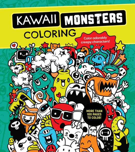 Book cover of: Kawaii Monsters Coloring Book. By: Editors of Chartwell Books