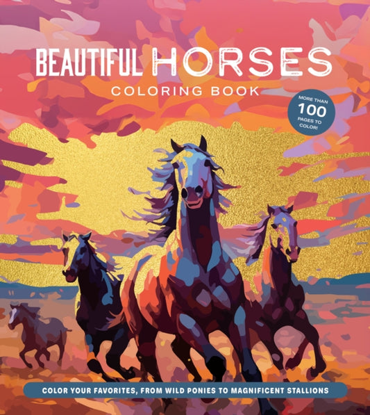 Book cover of: Beautiful Horses Coloring Book