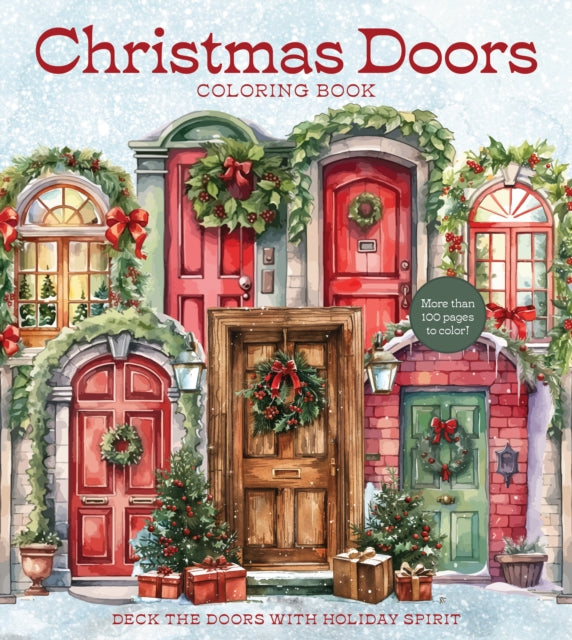 Book cover of: Christmas Doors Coloring Book