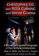 Book cover of: Christopher Lee and Peter Cushing and Horror Cinema. By: Mark A. Miller
