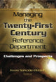 Book cover of: Managing the Twenty-First Century Reference Department. By: Kwasi, Ph.D. Sarkodie-Mensah
