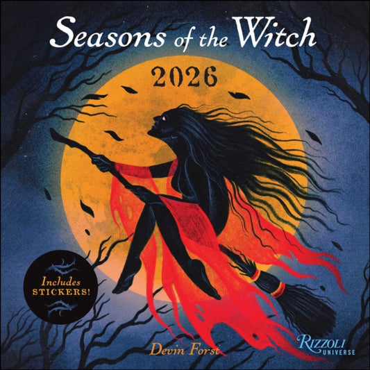 Book cover of: Seasons of the Witch 2026 Wall Calendar (Includes Stickers)