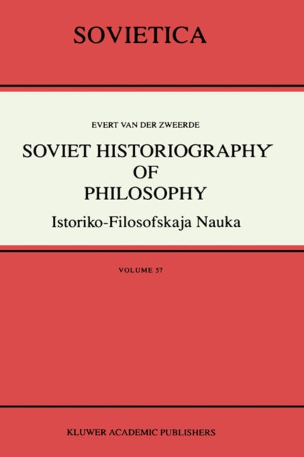 Book cover of: Soviet Historiography of Philosophy