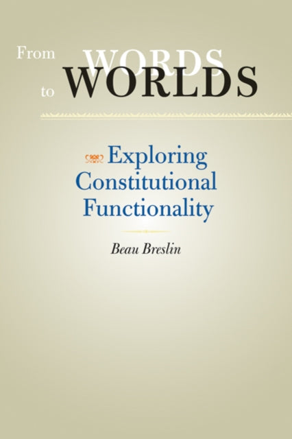 Book cover of: From Words to Worlds. By: Beau Breslin