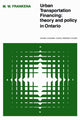 Book cover of: Urban Transportation Financing