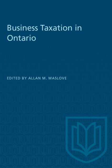 Book cover of: Business Taxation in Ontario