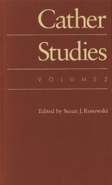 Book cover of: Cather Studies, Volume 2. By: Cather Studies