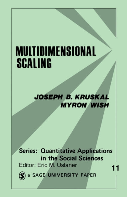 Book cover of: Multidimensional Scaling. By: Joseph B. Kruskal