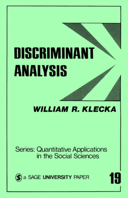 Book cover of: Discriminant Analysis