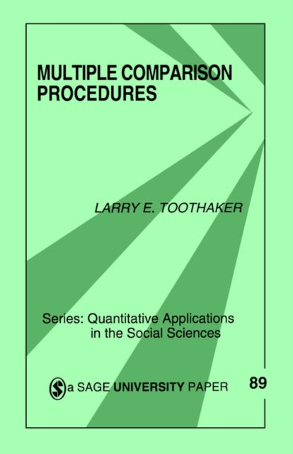 Book cover of: Multiple Comparison Procedures