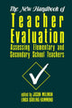 Book cover of: New Handbook of Teacher Evaluation