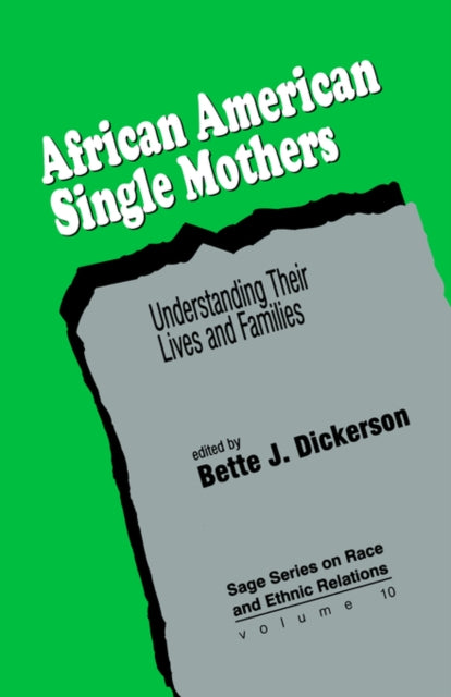 Book cover of: African American Single Mothers. By: Bette J. Dickerson