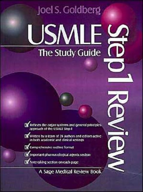 Book cover of: USMLE Step 1 Review: The Study Guide. By: Joel Goldberg