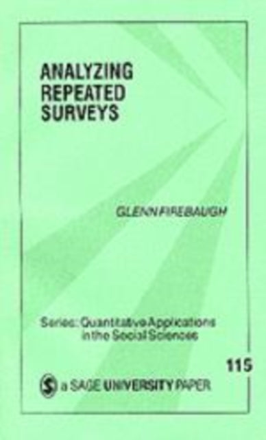 Book cover of: Analyzing Repeated Surveys