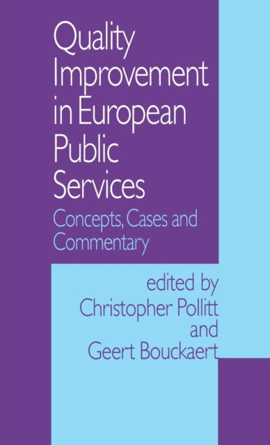 Book cover of: Quality Improvement in European Public Services