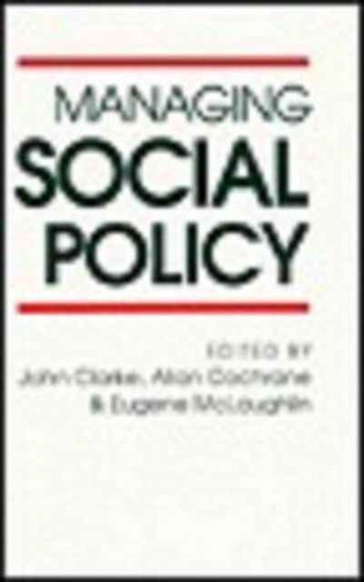 Book cover of: Managing Social Policy