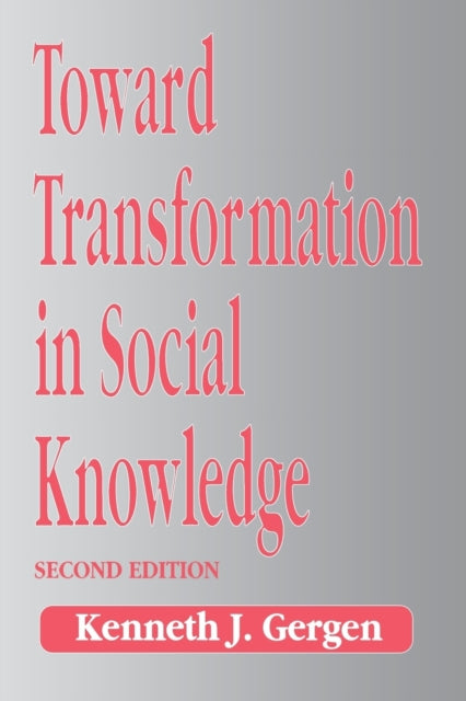Book cover of: Toward Transformation in Social Knowledge