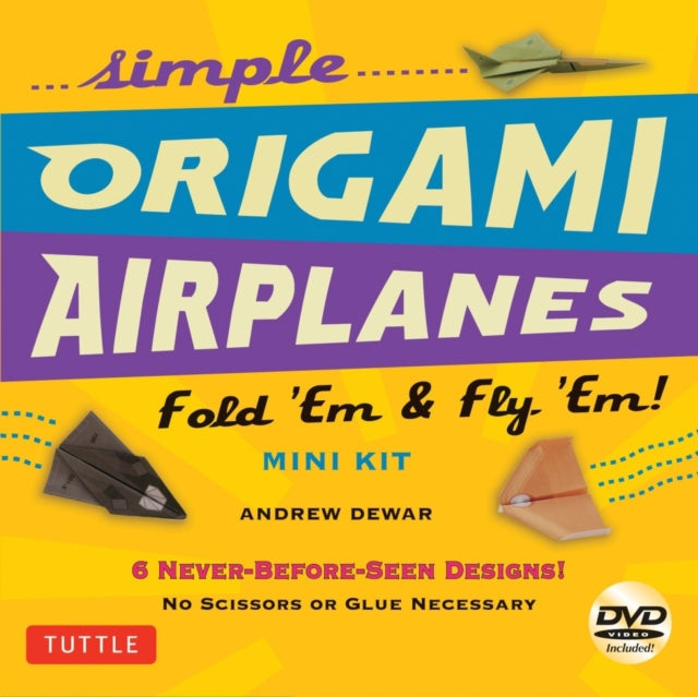 Lihtsad origami lennukite minikomplektid