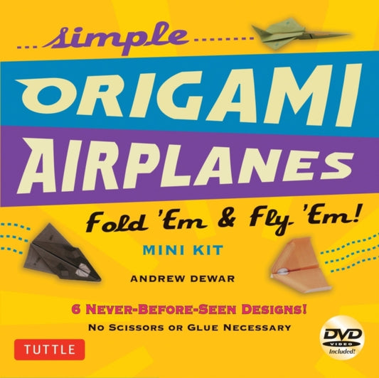 Lihtsad origami lennukite minikomplektid