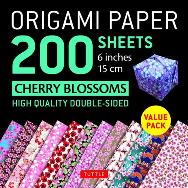 Book cover of: Origami Paper 200 sheets Cherry Blossoms 6 inch (15 cm). By: Tuttle Publishing Staff