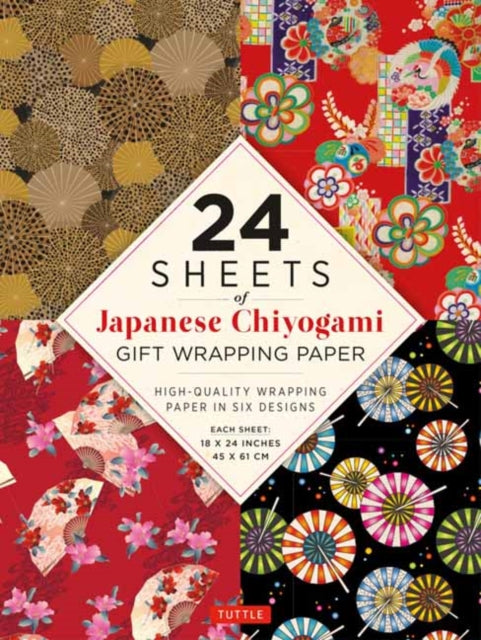 Book cover of: Chiyogami Patterns Gift Wrapping Paper - 24 Sheets. By: Tuttle