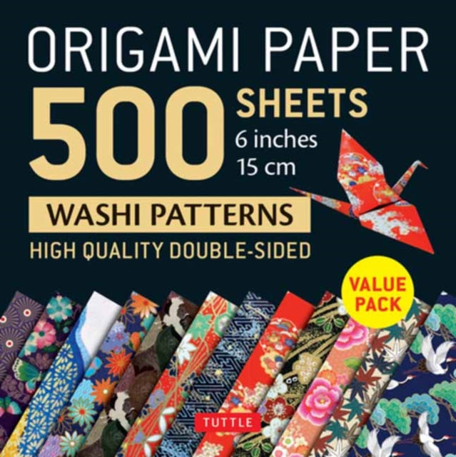 Book cover of: Origami Paper 500 sheets Japanese Washi Patterns 6" (15 cm). By: Tuttle Tuttle Publishing
