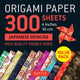 Book cover of: Origami Paper 300 sheets Japanese Designs 4" (10 cm). By: Tuttle Publishing