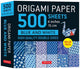 Book cover of: Origami Paper 500 sheets Blue & White 6" (15 cm). By: Tuttle Tuttle Studio