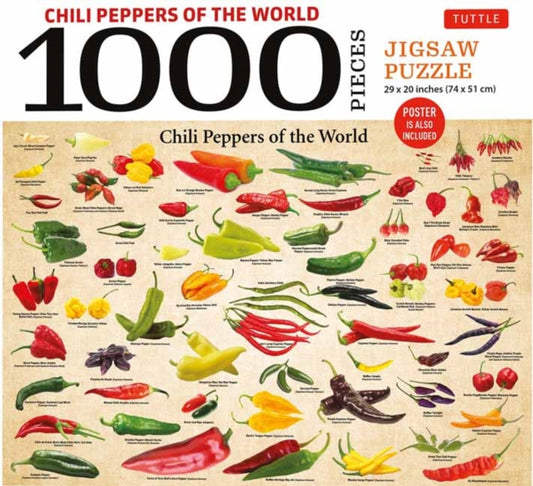 Book cover of: Chili Peppers of the World - 1000 Piece Jigsaw Puzzle