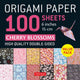 Book cover of: Origami Paper 100 Sheets Cherry Blossoms 6" (15 cm). By: Tuttle Tuttle Studio