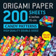Book cover of: Origami Paper 200 sheets Candy Patterns 6" (15 cm). By: Tuttle Tuttle Studio