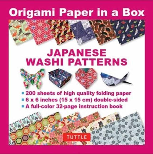 Book cover of: Origami Paper in a Box - Japanese Washi Patterns. By: Tuttle Tuttle Studio