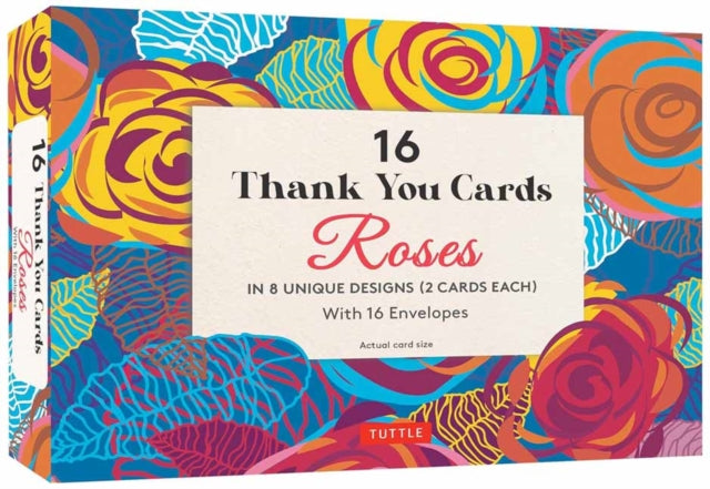 Book cover of: 16 Thank You Cards, Roses