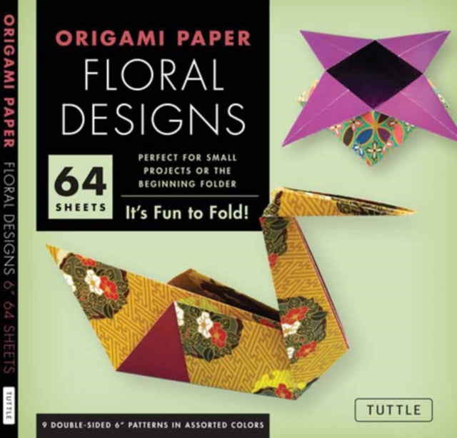 Book cover of: Origami Paper - Floral Designs - 6" - 60 Sheets. By: Tuttle Tuttle Studio