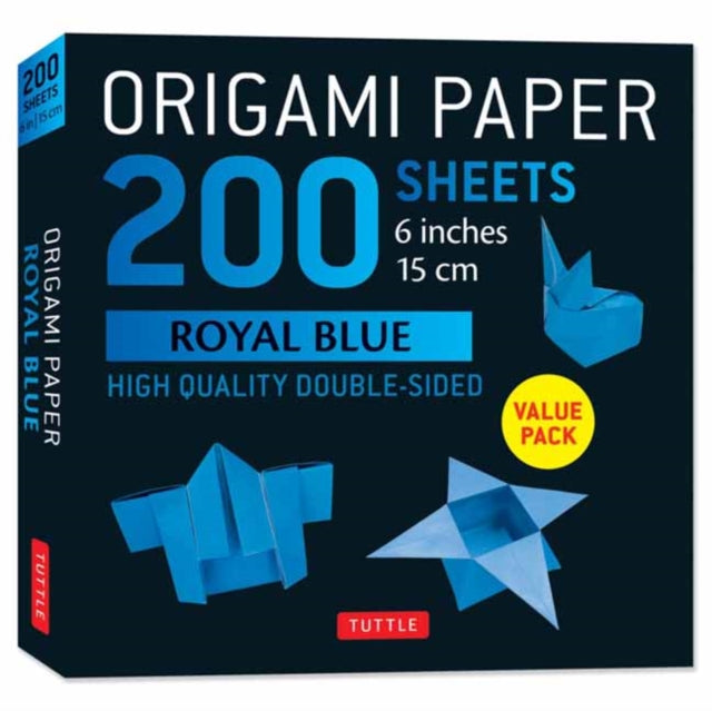 Book cover of: Origami Paper 200 sheets Royal Blue 6". By: Tuttle Tuttle Studio