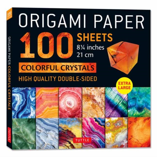 Book cover of: Origami Paper 100 sheets Colorful Crystals 8 1/4"