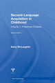 Book cover of: Second Language Acquisition in Childhood. By: B. McLaughlin