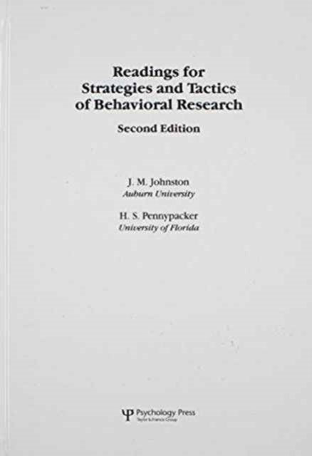 Book cover of: Readings for Strategies and Tactics of Behavioral Research