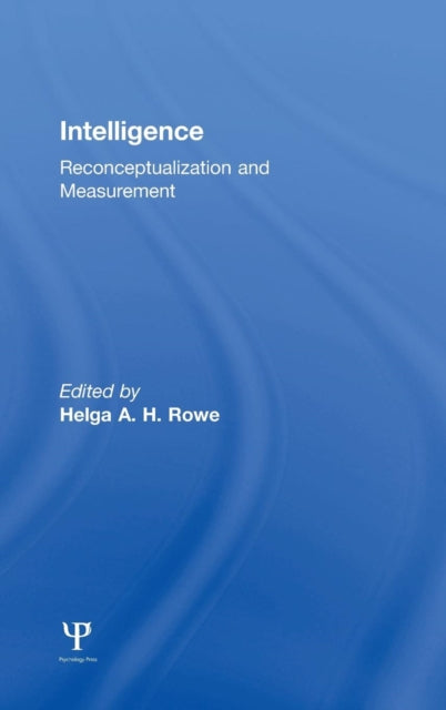 Book cover of: Intelligence. By: Helga A.H. Rowe