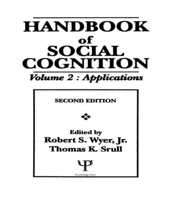 Book cover of: Handbook of Social Cognition