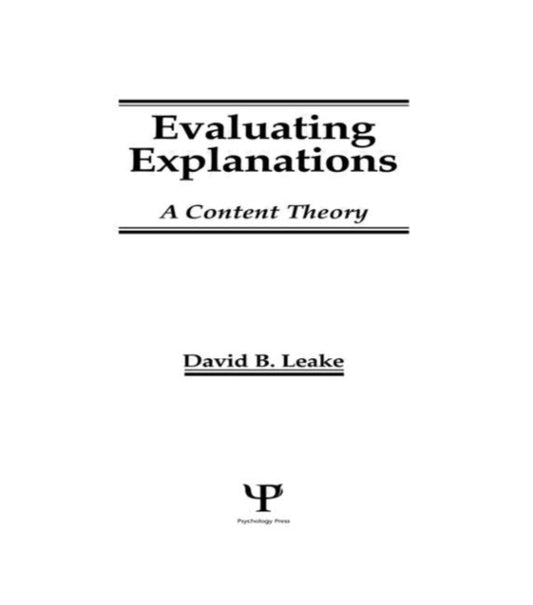 Book cover of: Evaluating Explanations