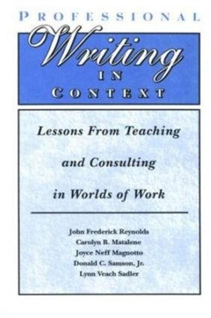 Professional Writing in Context