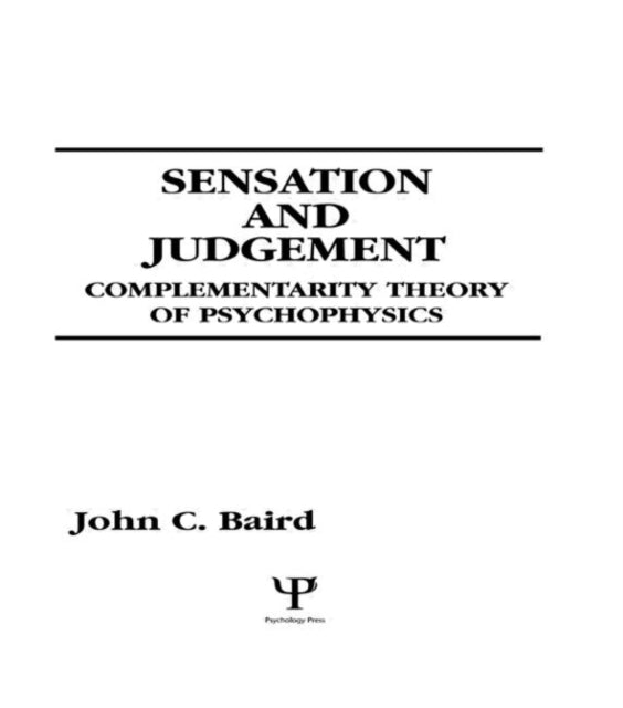 Book cover of: Sensation and Judgment. By: John C. Baird