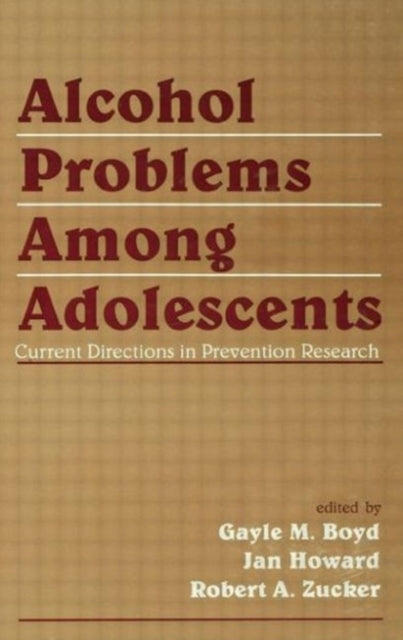 Book cover of: Alcohol Problems Among Adolescents