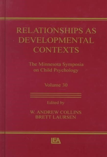 Book cover of: Relationships as Developmental Contexts