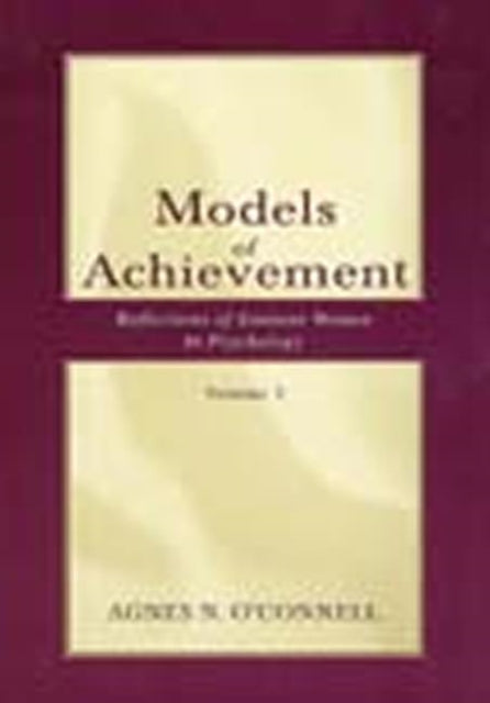 Book cover of: Models of Achievement. By: Agnes N. O'Connell