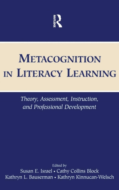 Book cover of: Metacognition in Literacy Learning