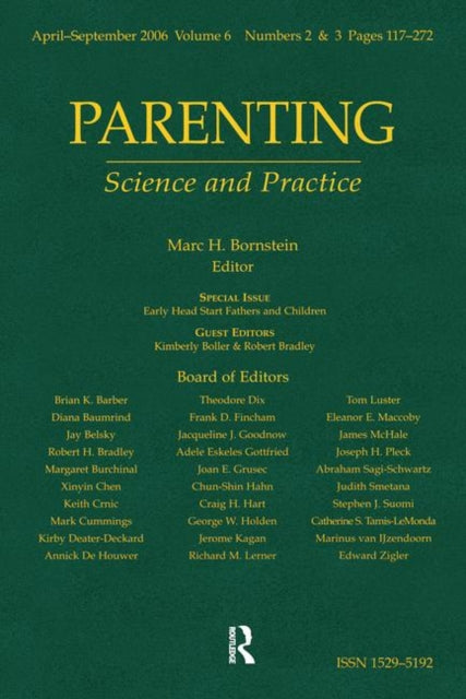 Book cover of: Early Head Start Fathers And Children. By: BOLLER/BRADLEY